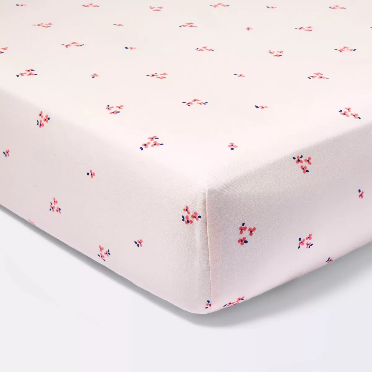Fitted Crib Sheet Small Floral - Pink - Cloud Island™ | Target