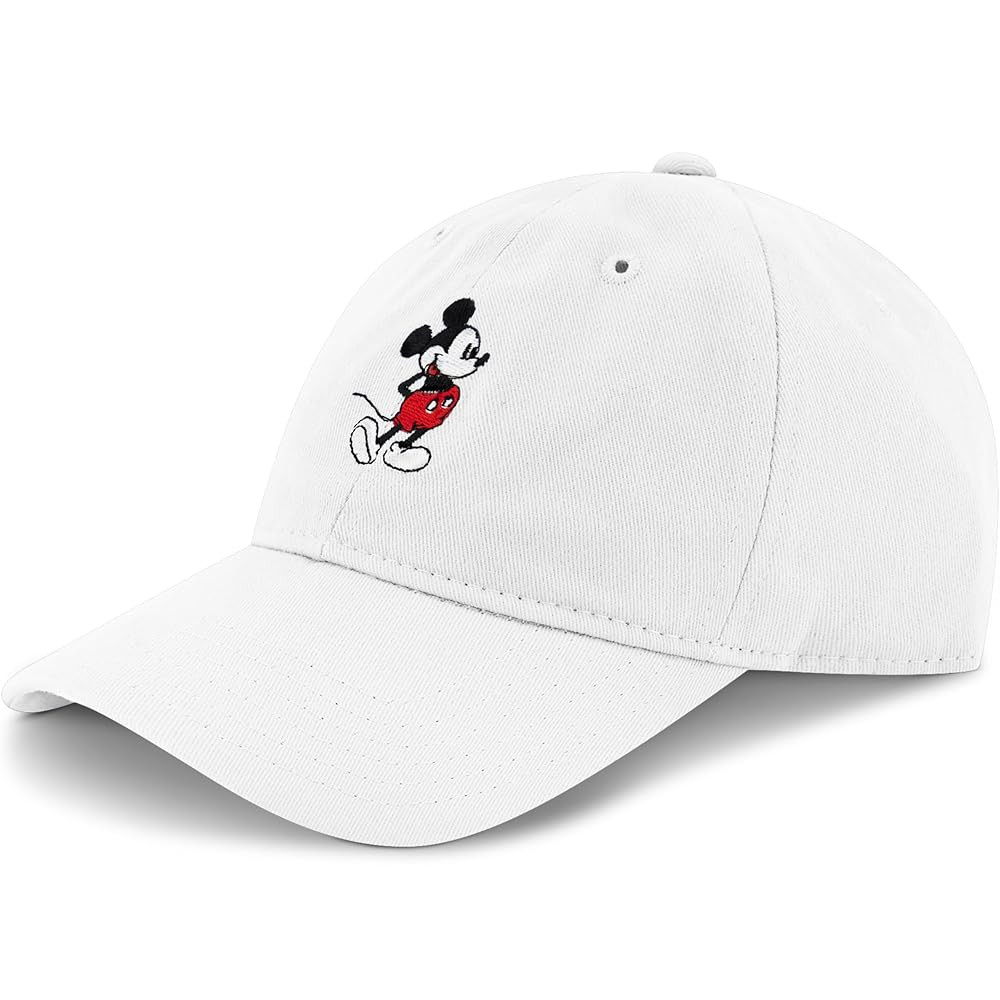 Concept One Disney Mickey Mouse Embroidered Cotton Adjustable Dad Hat with Curved Brim | Amazon (US)