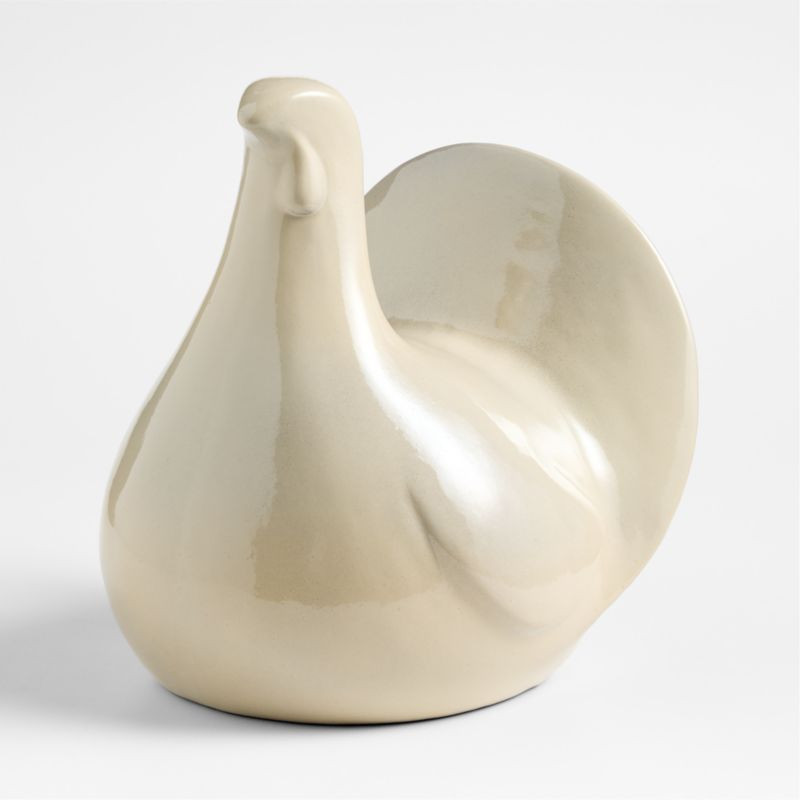 Harvest Large Ceramic Turkey + Reviews | Crate & Barrel | Crate & Barrel
