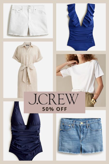 JCrew 50% off sale
One piece swimsuits
Denim shorts - i always size up one
Linen dress
Summer outfits


#LTKSaleAlert #LTKFindsUnder100 #LTKStyleTip