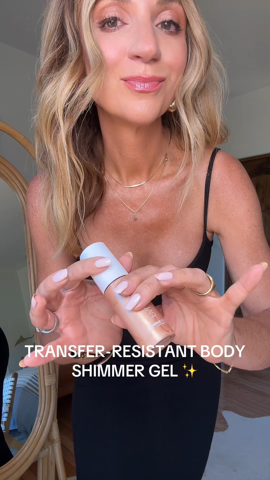 Summer glow essentials ✨ Linking my favorite body shimmer gel for swimsuit season, vacation outfits beach, summer outfits, summer dresses, wedding guest dress summer looks, concert outfits, and summer date night outfits ☀️ This transfer-resistant body shimmer gives the prettiest golden glow without feeling sticky or greasy and it won’t rub all over your clothes or towels once it dries. I’m wearing the shade Golden Peach Beach and it gives your skin that smooth, hydrated, expensive-looking glow with hyaluronic acid, aloe, and vitamin E. Perfect for bronzed legs, shoulders, collarbones, vacations, resort wear, pool parties, beach vacations, girls trips, and glowing skin all summer long 🤍

summer dresses • summer outfits • vacation outfits beach • wedding guest dress summer • date night outfits • concert outfits

#LTKselfcare #LTKBeauty #LTKSwim