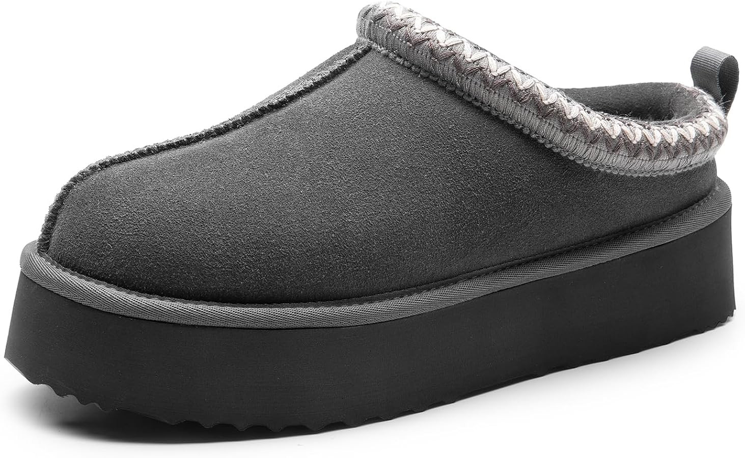 DREAM PAIRS Women's Slippers for Women Genuine Suede Platform Fuzzy Cozy FuzzyEasy Women's Platfo... | Amazon (US)