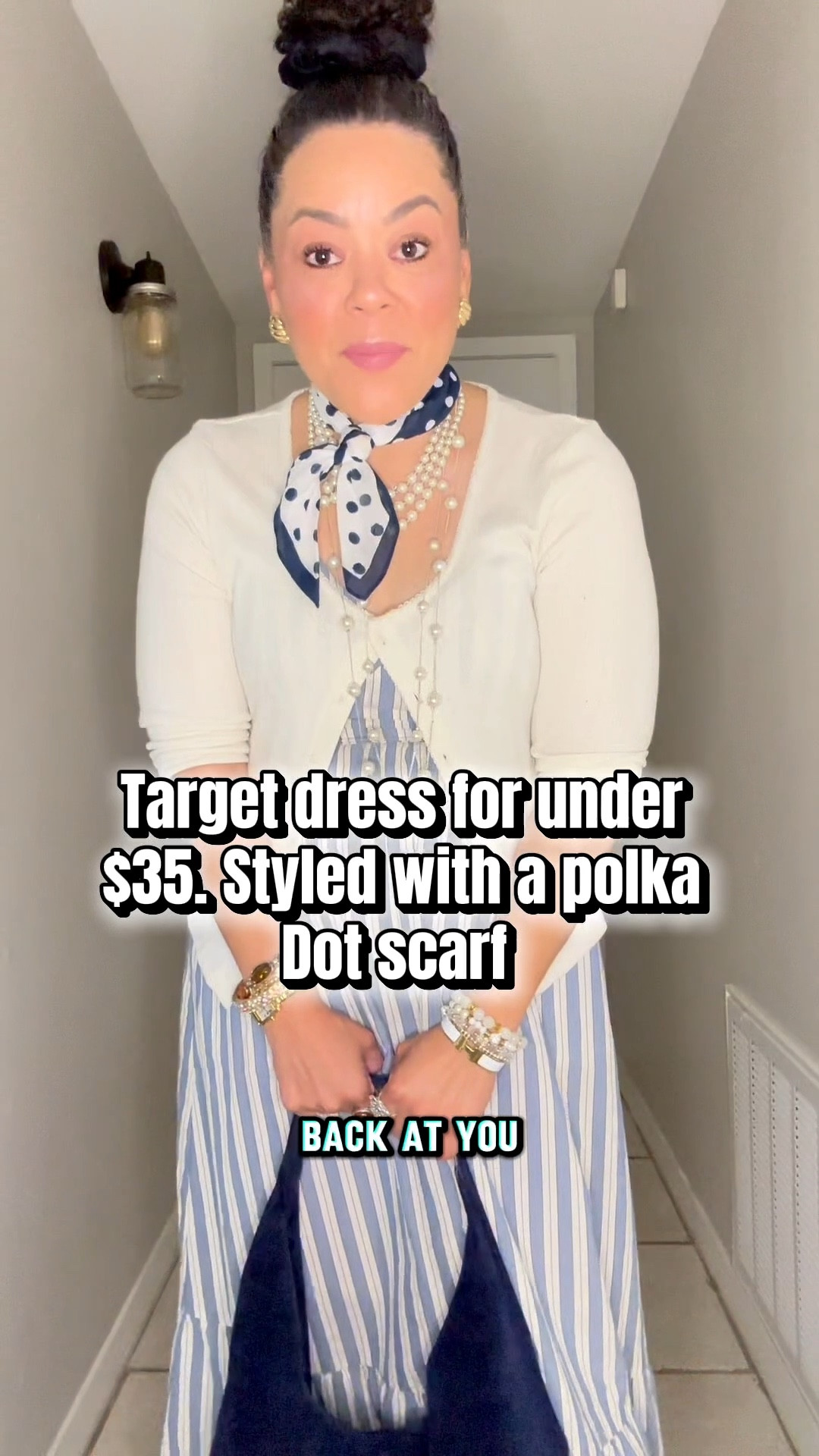 Chic & Cute Outfit Ideas - Must have Target dress for under $35! Styled with a polka dot scarf to mix patterns and bring the fit together. Completed the look with a Madewell bag and Target kitten heel sandals. @Target @Madewell @Kohl's @Macys @Amazon

#LTKootd #LTKMidsize #LTKOver40