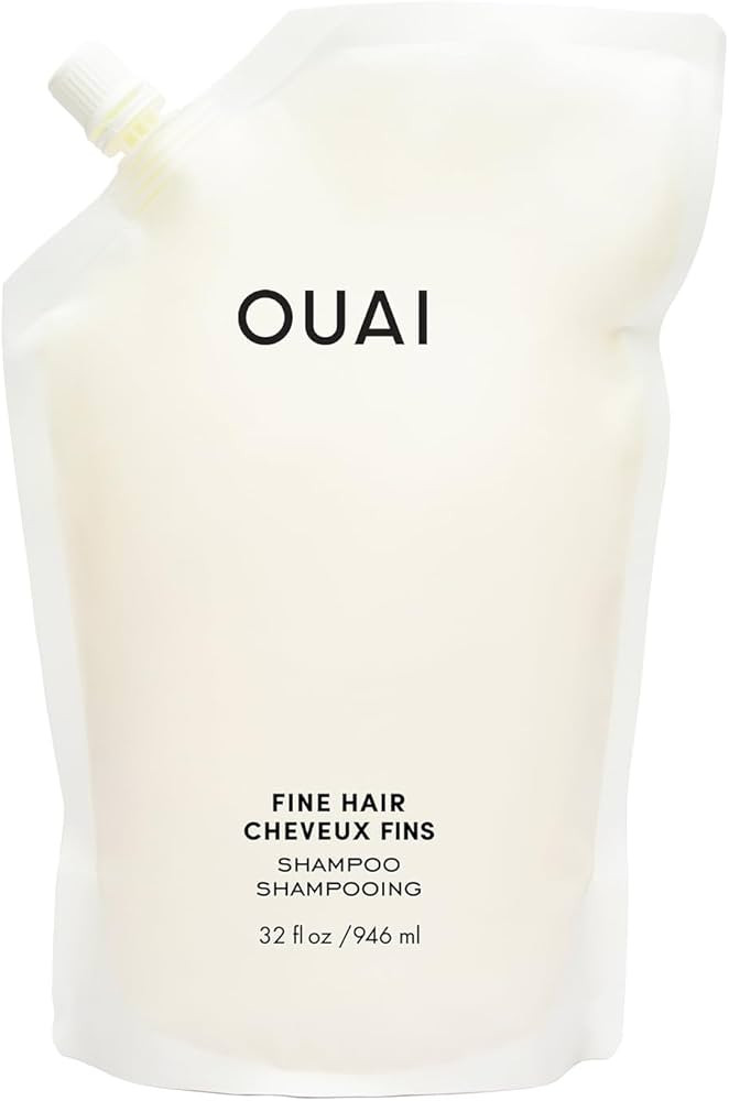 OUAI Fine Shampoo Refill - Volumizing Shampoo with Strengthening Keratin, Biotin & Chia Seed Oil ... | Amazon (US)