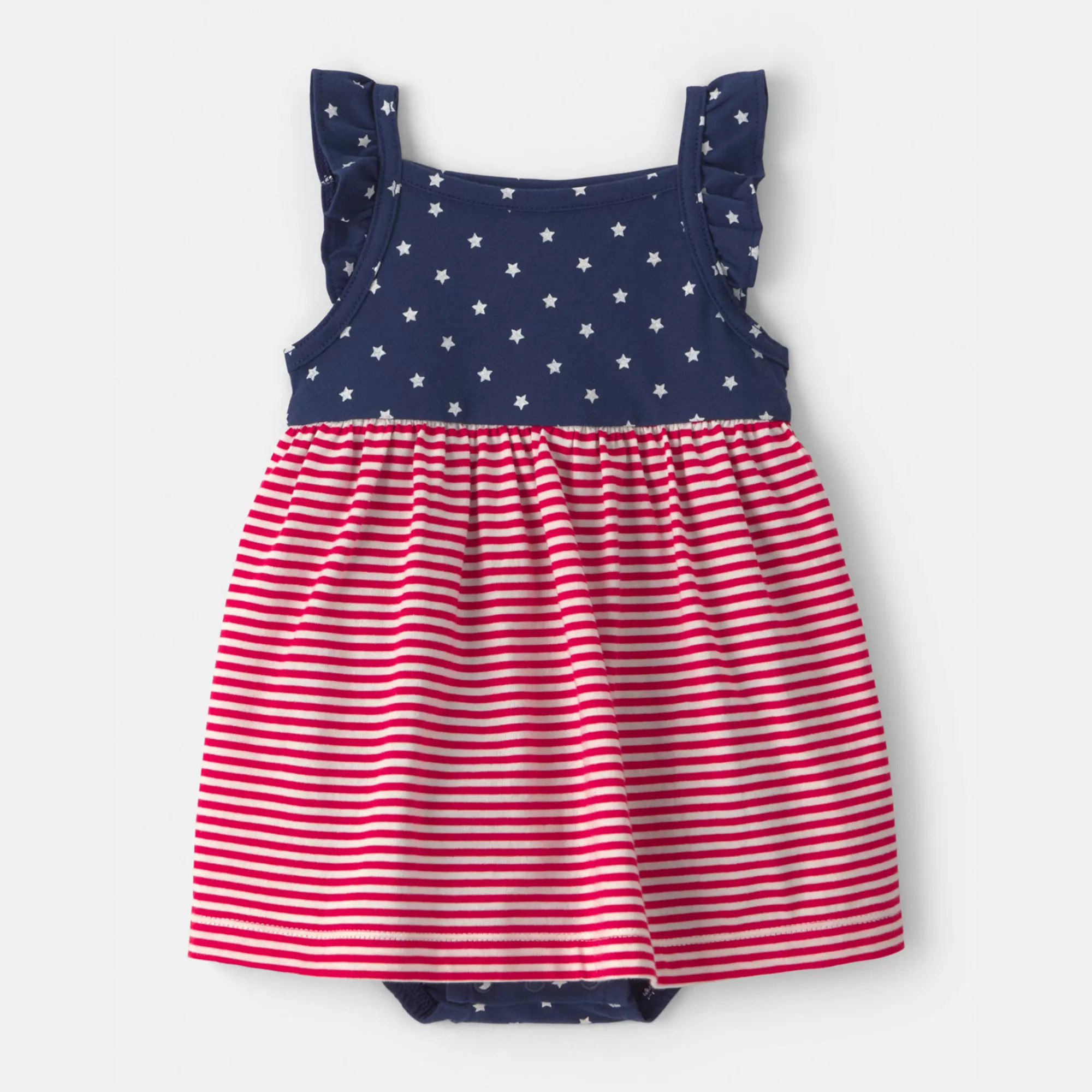 Baby Girl Carter's American Flag Sleeveless Bodysuit Dress | Kohl's