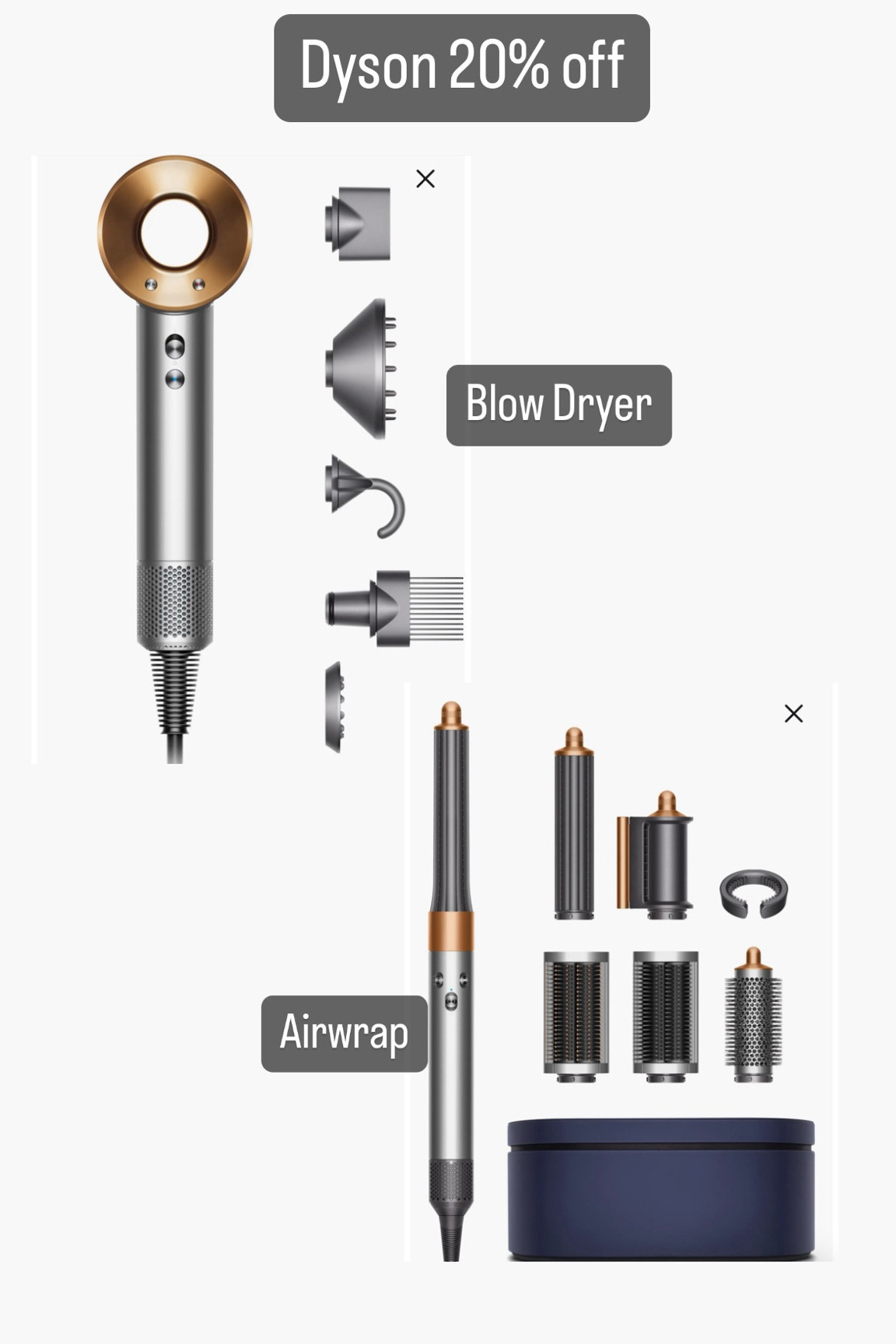 Dyson Airwrap and Hair Dryer are part of the Nordstrom Anniversary sale for 20% off! 

I use the hair dryer the most and it significantly cuts down the drying time for my thicker hair with minimal heat damage. Also love the smoothing flyaways attachment 

#LTKxNSale

#LTKbeauty #LTKsalealert