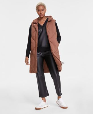 Sam Edelman Women's Quilted Hooded Puffer Vest, Created for Macy's - Macy's | Macy's
