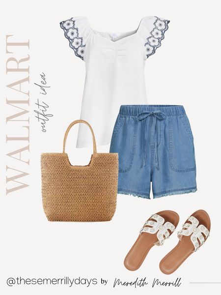 Spring outfit idea from Walmart • summer outfit • chambray shorts 


#LTKunder100 #LTKstyletip #LTKitbag