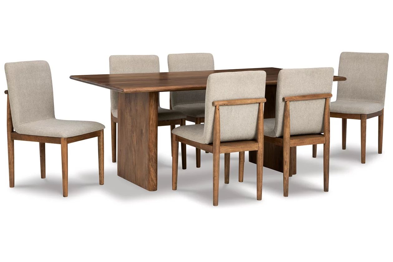 Isanti Dining Table and 6 Chairs Set | Ashley Homestore