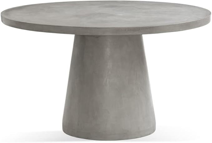 Bassett Mirror 7730-700B-T Celano Round Dining Table Natural Concrete | Amazon (US)