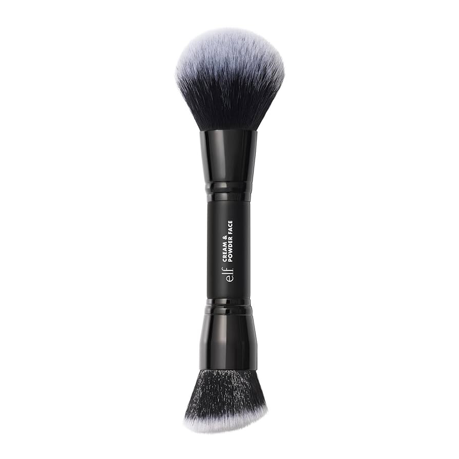 e.l.f. Dual-Ended Cream + Powder Brush, Two-in-One Makeup Brush For Creating A Gorgeous, Airbrush... | Amazon (US)