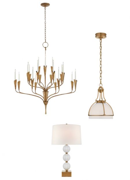 Chandelier, pendant, table lamp by Visual Comfort 
Beautiful lighting 

#LTKhome