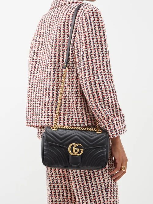 Gucci - GG Marmont Small Quilted-leather Cross-body Bag - Womens - Black | Matches (US)