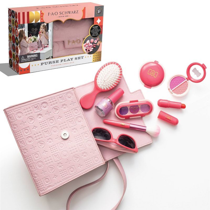 FAO Schwarz Glamour Purse Set Pretend Play Makeup Kit | Target
