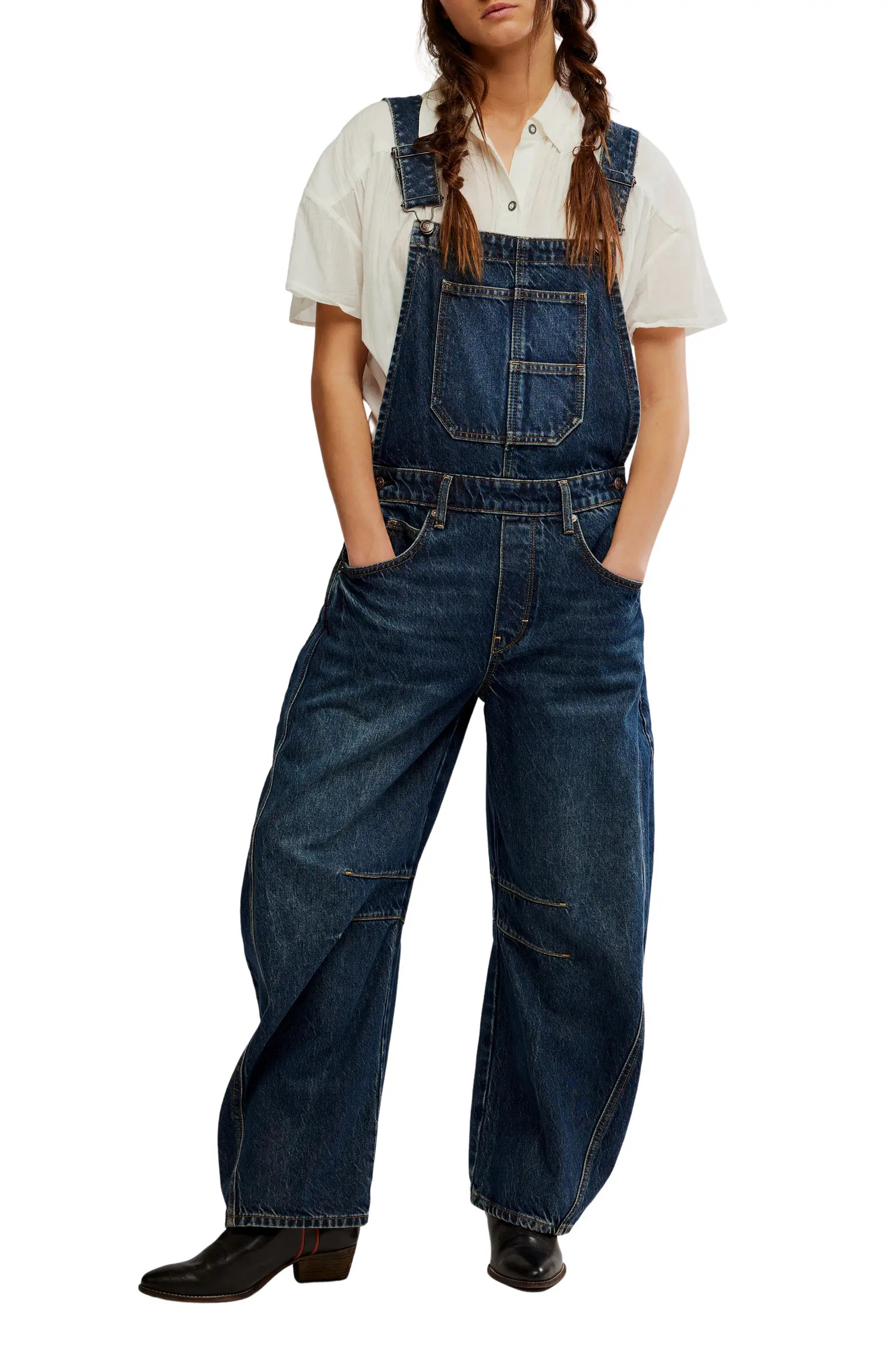 Free People Good Luck Denim Overalls | Nordstrom | Nordstrom