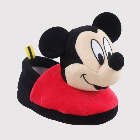 Toddler Boys' Disney Mickey Mouse Slippers - Red | Target