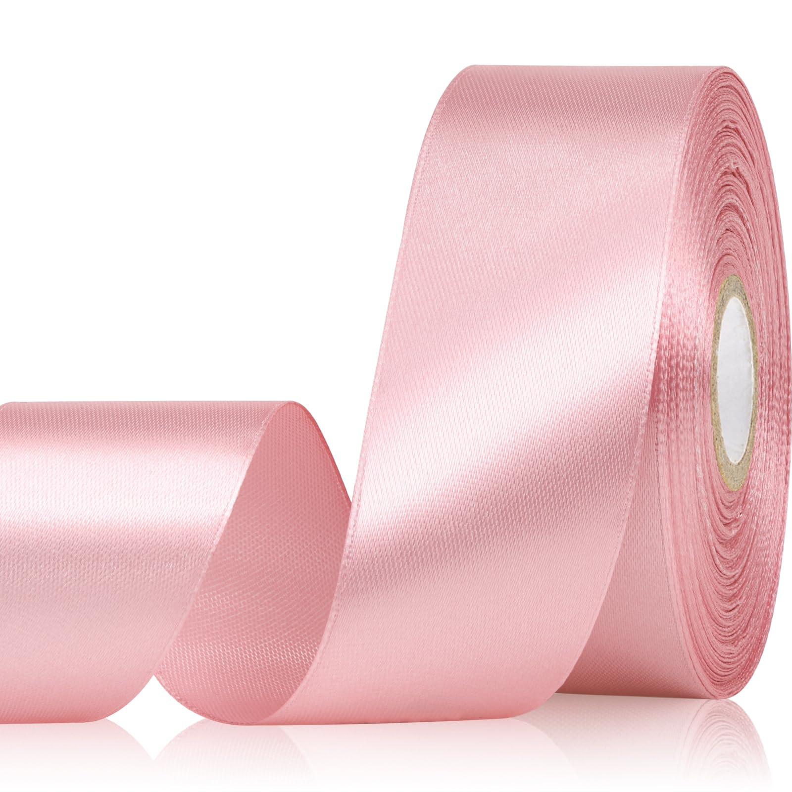 Rose Gold Satin Ribbon 1-1/2 Inch 30 Yards Solid Polyester Ribbon for Gift Wrapping Christmas Wed... | Amazon (US)
