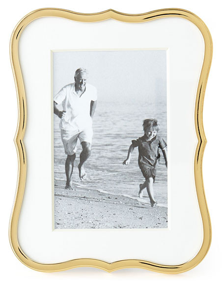 kate spade new york Crown Point 4" x 6" Gold-Tone Picture Frame | Neiman Marcus