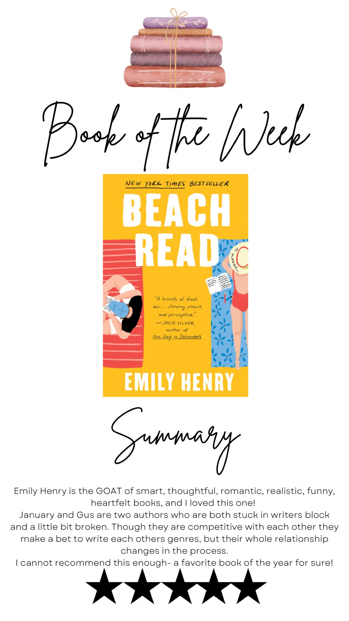 Book review: beach read by Emily Henry!

#LTKFind #LTKGiftGuide #LTKSeasonal