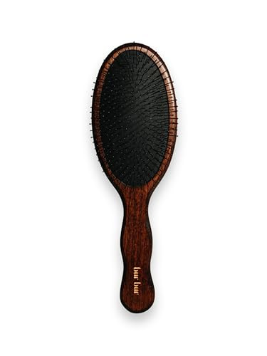 BUR BUR The Mermaid Brush - Wet Detangling Hair Brush | With Wooden Handle and Fexible Nylon Bristles | Scalp Massaging, Detangling | Amazon (US)