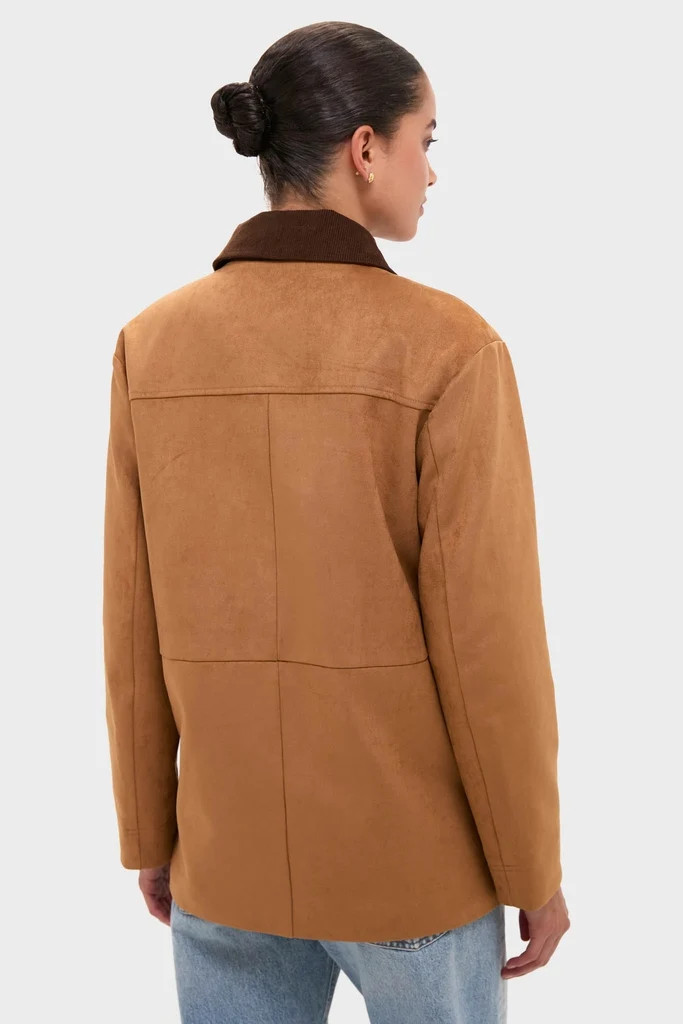 Chestnut Faux Suede Cody Jacket | Tuckernuck (US)
