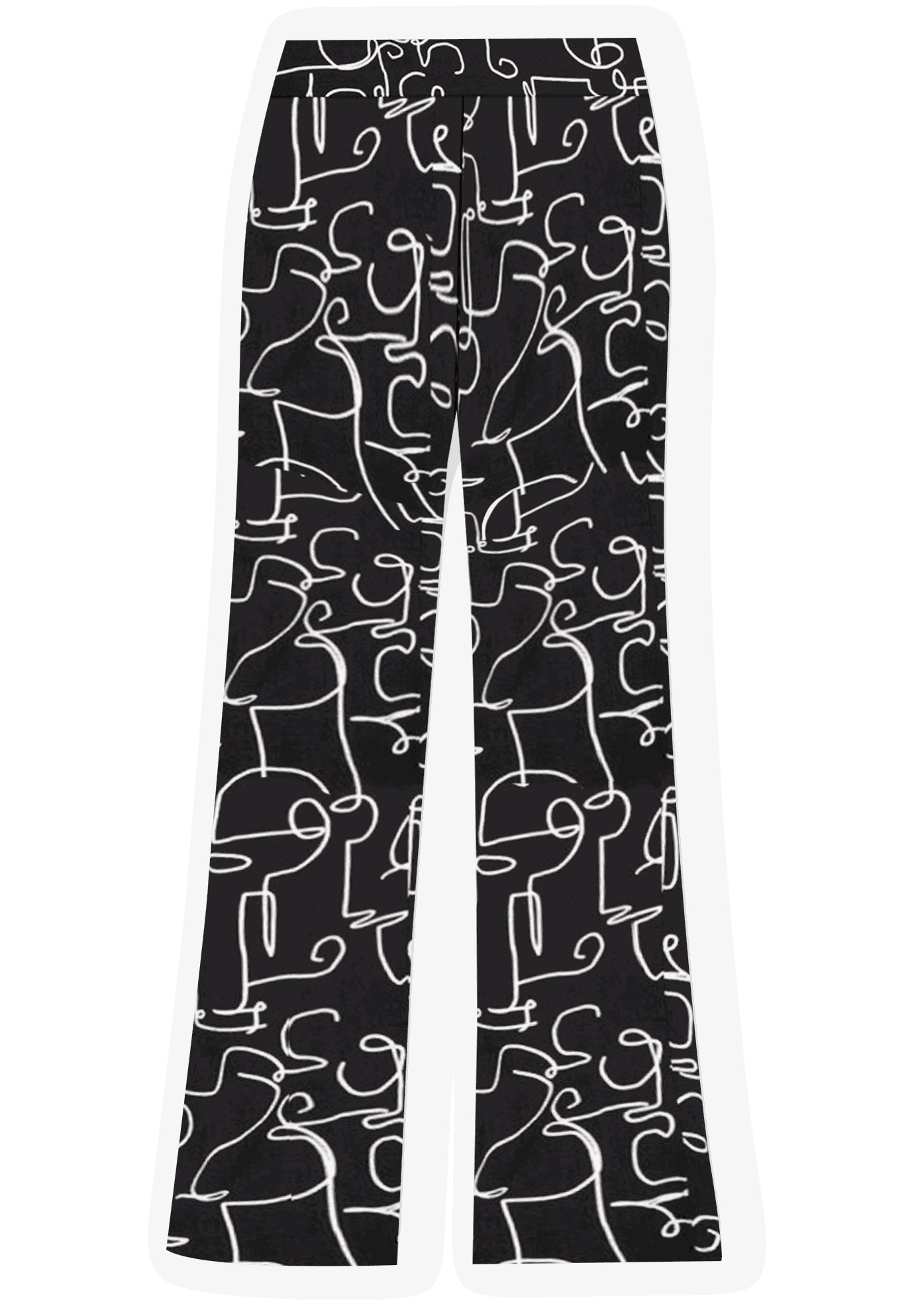 Printed Wide Leg Pant | Eloquii