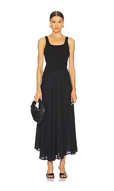 LNA Reign Dress in Raven Plaid from Revolve.com | Revolve Clothing (Global)