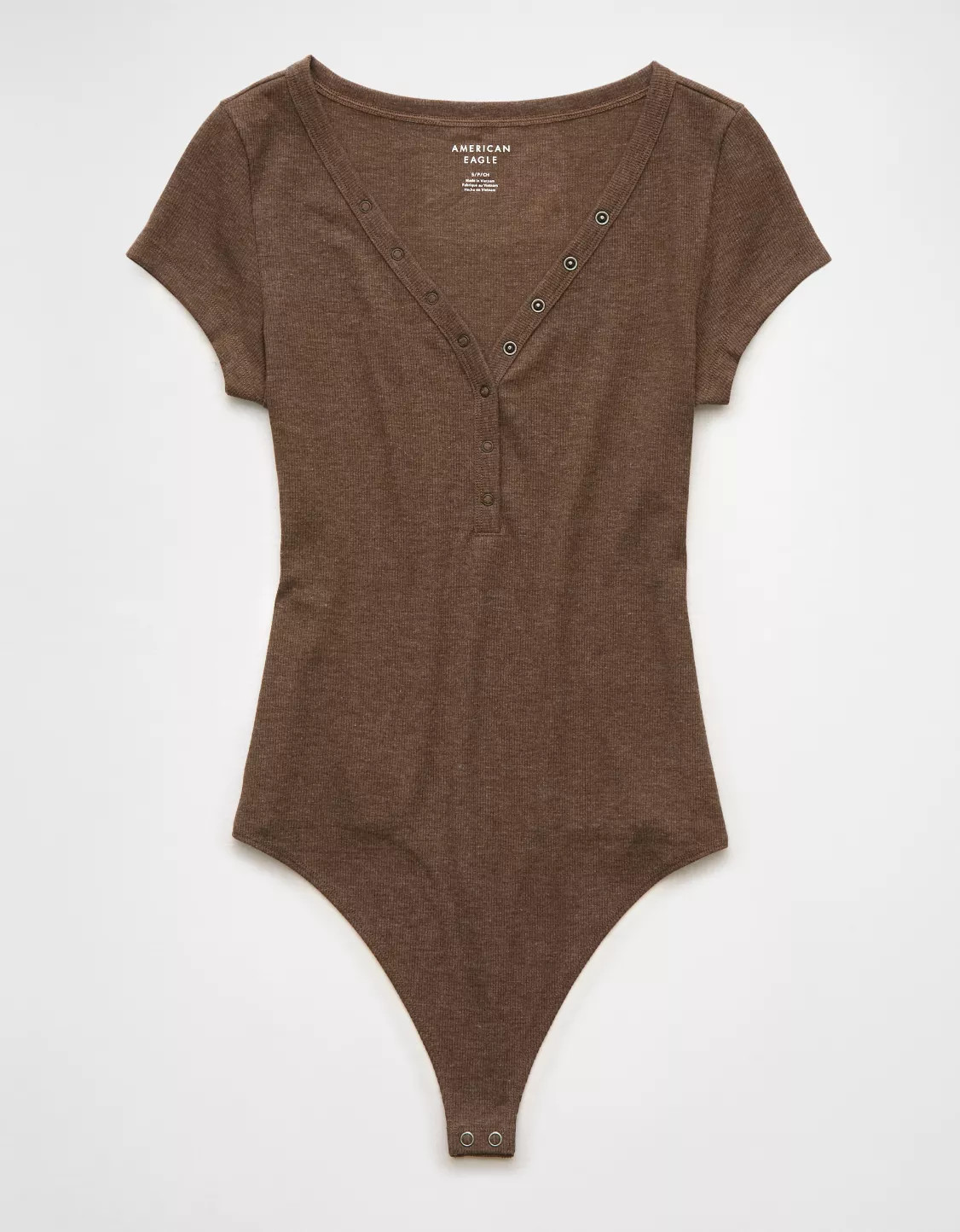AE Henley T-Shirt Bodysuit | American Eagle Outfitters (US & CA)