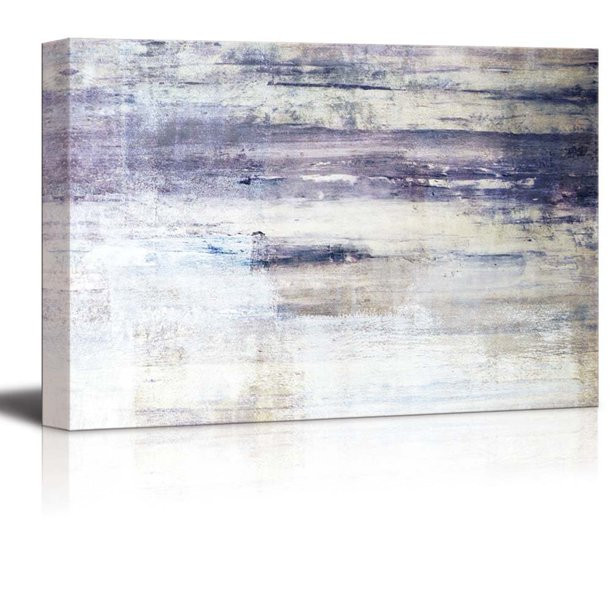 wall26 Abstract Textured Blue and White Stripes of the Ocean - Canvas Art Home Decor - 32x48 inch... | Walmart (US)