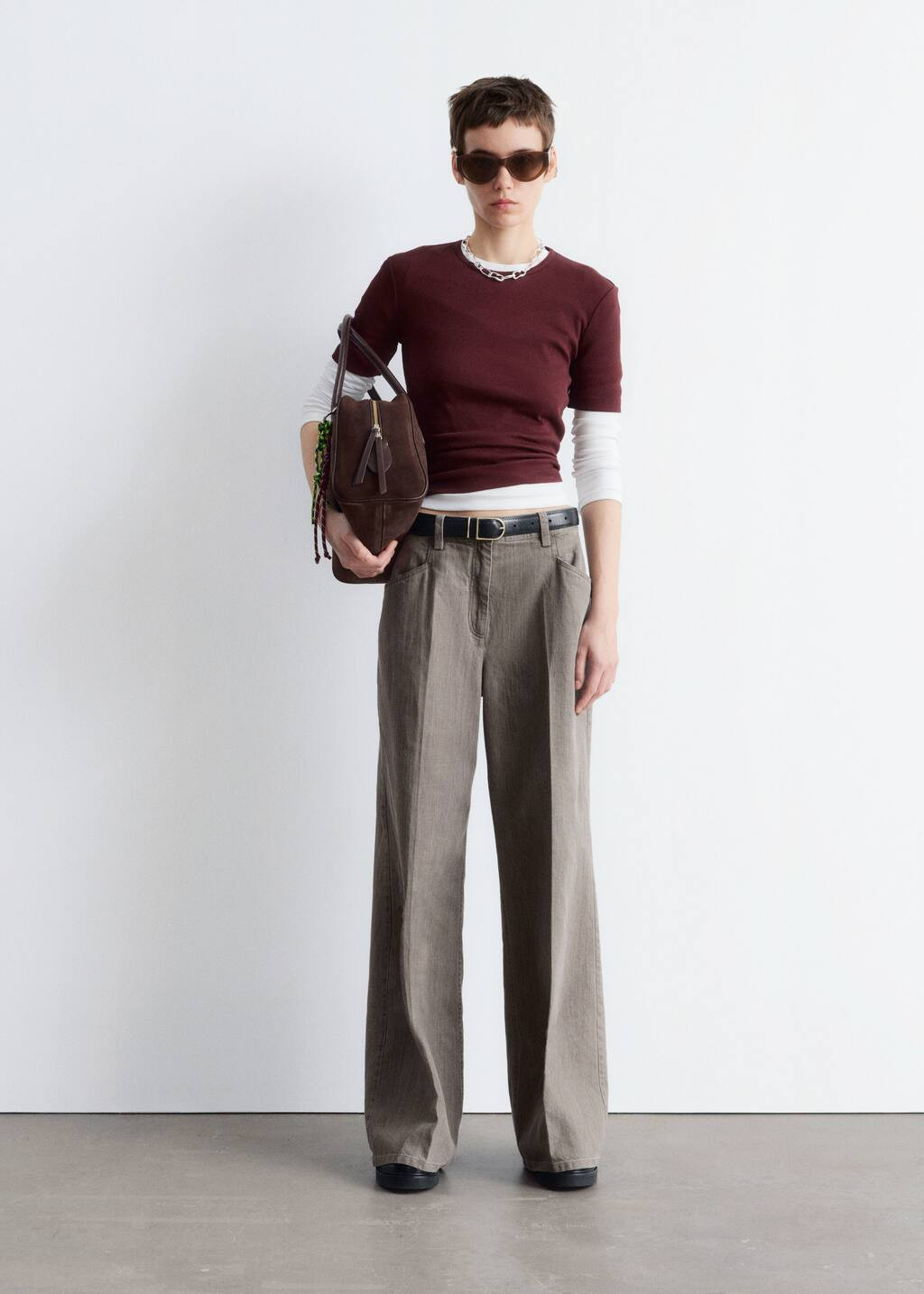 Wide-Leg Press-Crease Trousers | & Other Stories - US