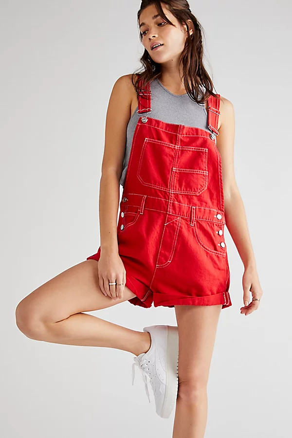 Ziggy Shortalls by We The Free at Free People, Heart Eyes, S | Free People (Global - UK&FR Excluded)