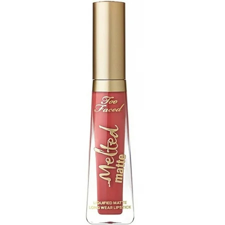 Too Faced Melted Matte Liquified Long Wear Lipstick .23 oz. , Strawberry Hill (Warm Berry Red) | Walmart (US)