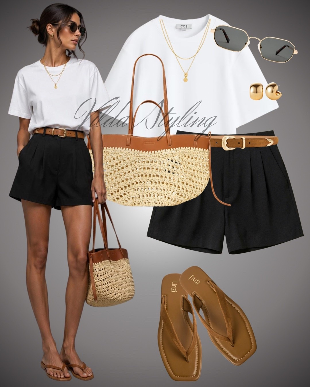 The effortless summer uniform you’ll reach for again and again. 🤍🤎

A classic white tee, tailored black shorts, and warm tan accessories make the perfect everyday outfit. Finished with comfy flip-flops, a woven tote, gold jewelry, and timeless sunglasses for an elevated casual look.

✨ Easy, versatile, and perfect for coffee runs, weekend errands, vacations, or sunny afternoons.

Shop the look on my LTK & save this outfit for your next warm-weather day!

#LTKStyle #LTKFashion #SummerOutfit #EverydayStyle #EffortlessChic #MinimalStyle #CapsuleWardrobe #NeutralStyle #CasualChic #VacationStyle #OutfitInspiration #SummerFashion #ClassicStyle #FashionFinds #LTKLooks

#LTKsummer #LTKeurope #LTKstyletip