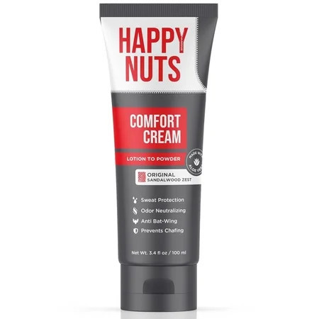 Happy Nuts Comfort Cream, Anti Chafing Relief Deodorant for Men, Original 3.4 fl oz | Walmart (US)