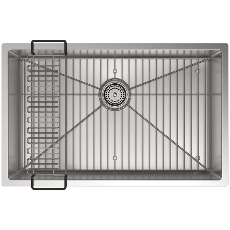 K-5409-NA Strive 29" L x 18-5/16" W x 9-5/16" Under-Mount Medium Single Bowl Kitchen Sink with Ba... | Wayfair North America