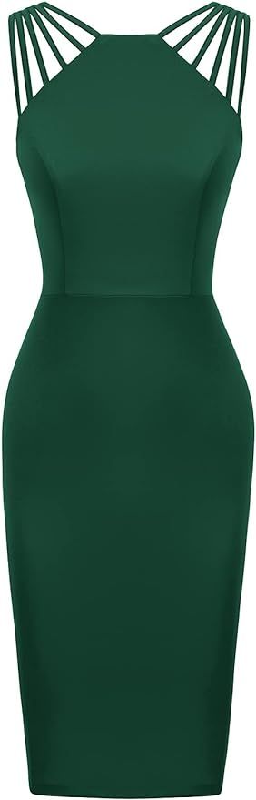 GRACE KARIN Women's Sleeveless Strappy Cocktail Bodycon Dresses for Formal Wedding | Amazon (US)