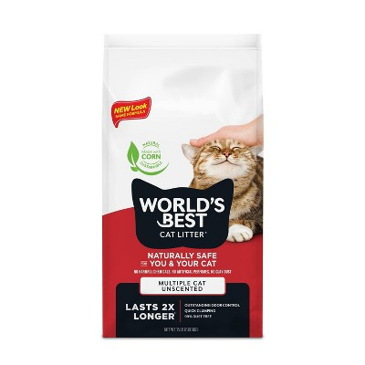 World's Best Cat Litter- Multiple Cat Formula - 15lbs: Low Dust, Unscented, Clumping | Target