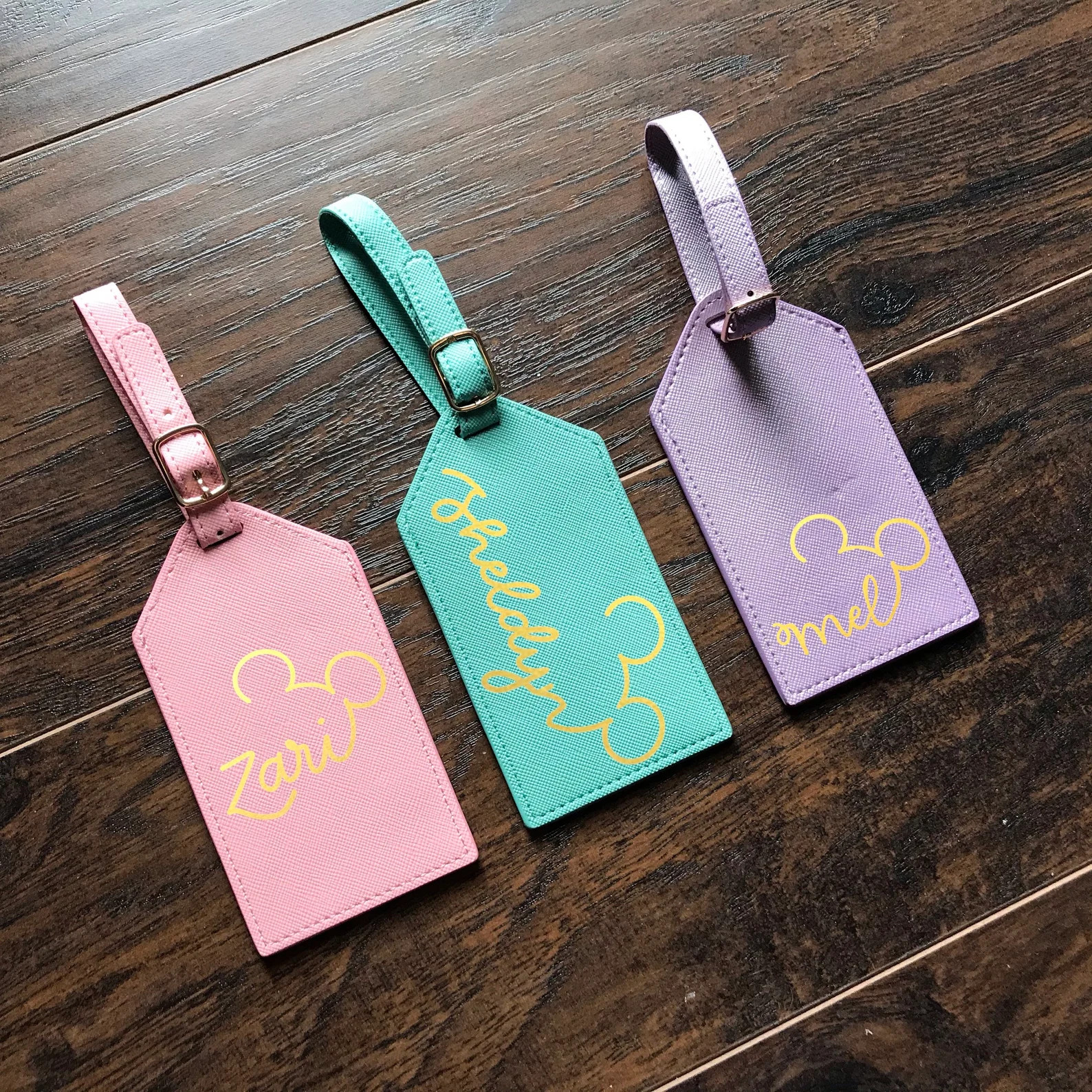 Mickey Monogram Luggage Tag | Etsy (US)