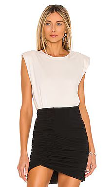 Sanctuary Shoulder Pad Tee in Bare from Revolve.com | Revolve Clothing (Global)