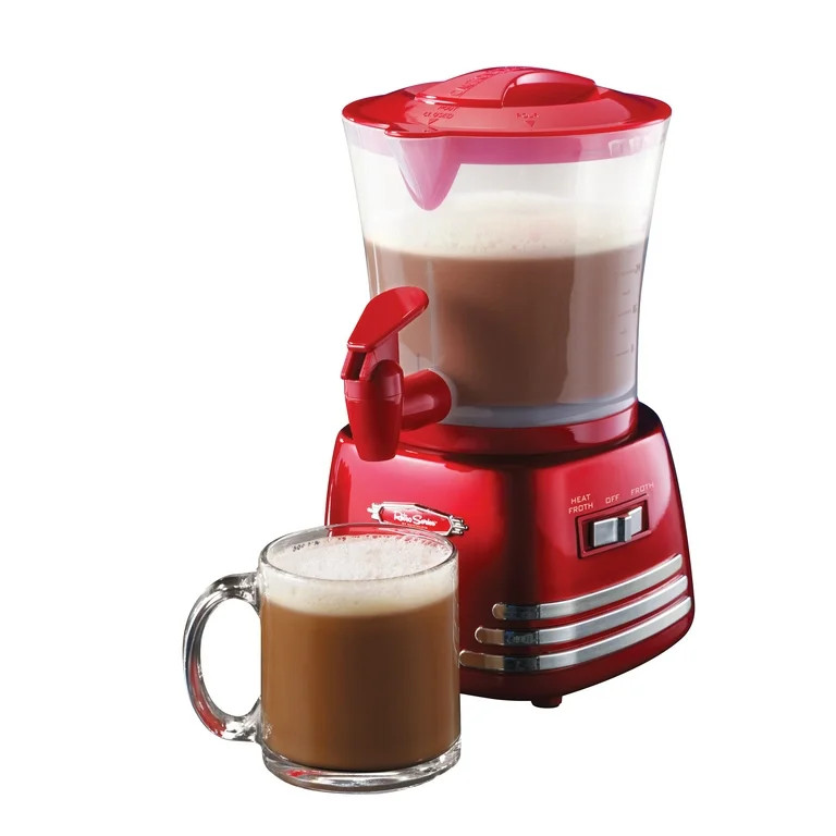 Nostalgia HCM700RETRORED Retro 32-Oz. Hot Chocolate Maker and Dispenser | Walmart (US)