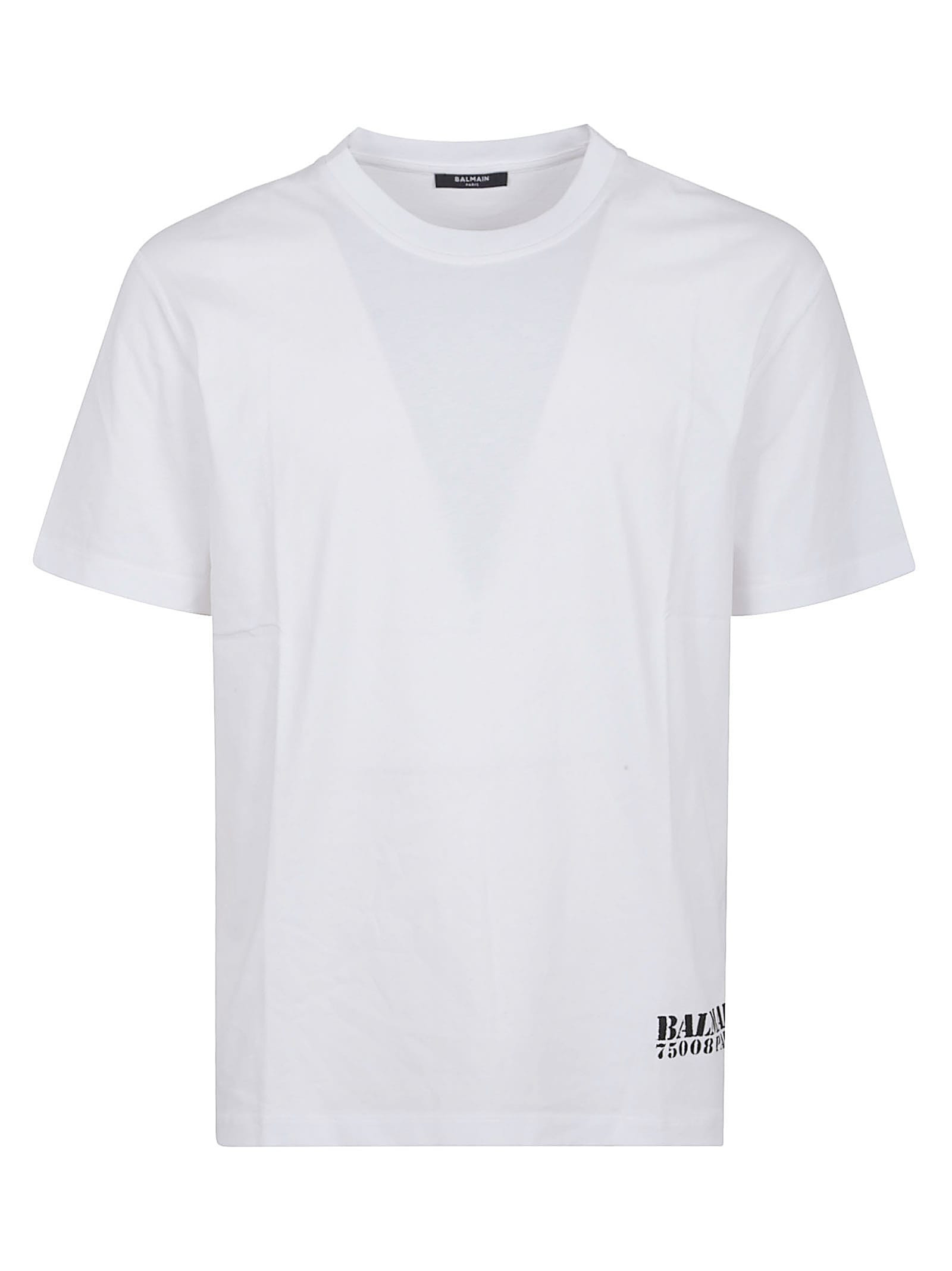 Balmain Small Stamp T-shirt - Reg Fit | Italist.com US