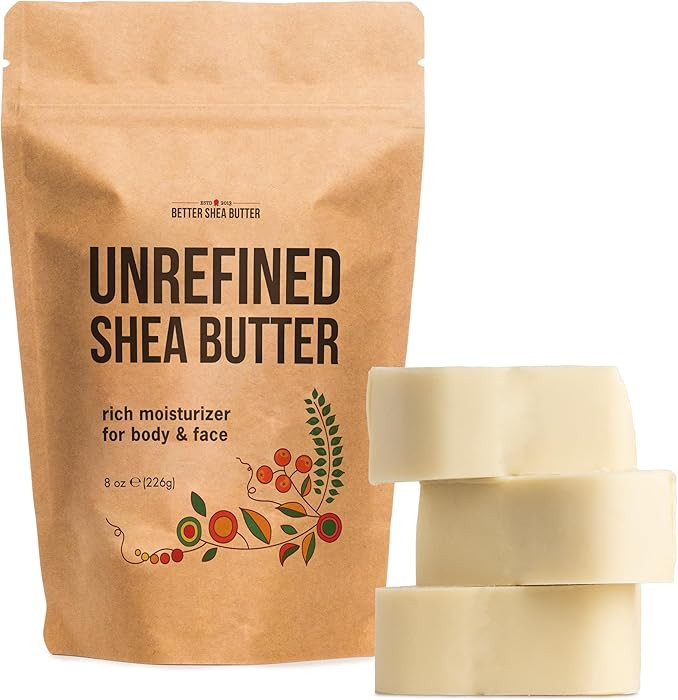 Raw Shea Butter – 100% Pure Unrefined African Shea Butter with Natural Smoky Scent | Deep Moist... | Amazon (US)