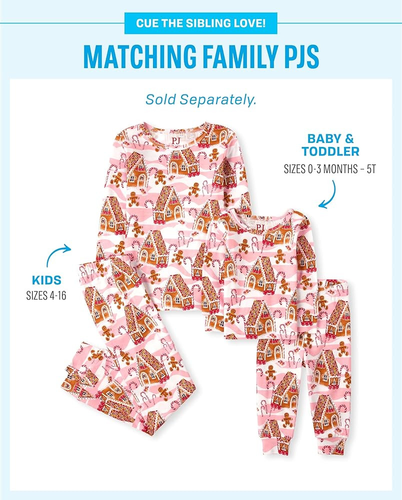 The Children's Place unisex-baby And Kids, Sibling Matching, Holiday Pajama Sets, Cotton | Amazon (US)
