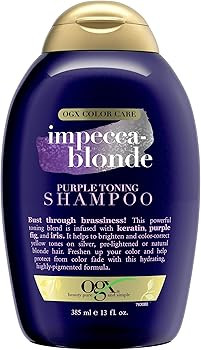 OGX Impecca-Blonde Purple Toning Shampoo, 13 fl oz | Amazon (US)