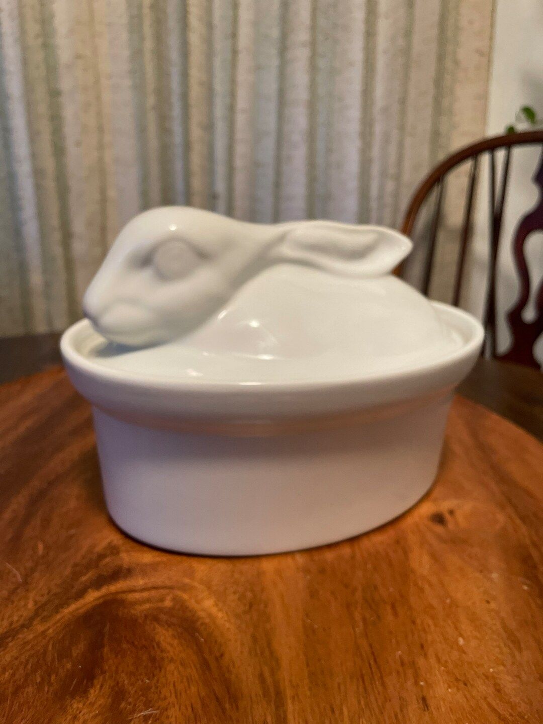 Vintage Porcelain White Rabbit Bunny Hare Casserole Serving Dish | Etsy (US)