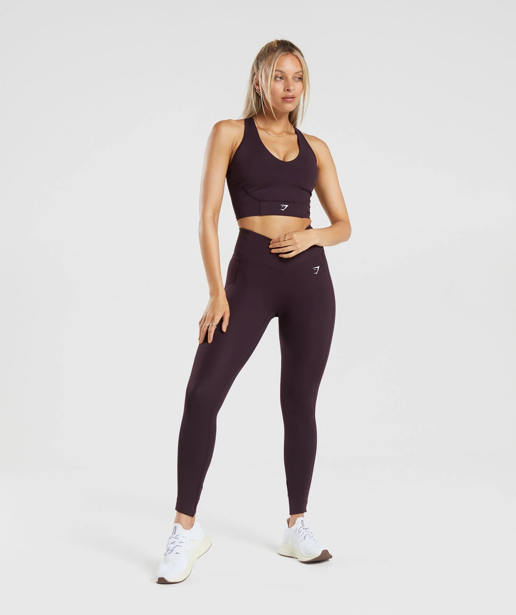 Gymshark Crop Mesh Tank - Plum Brown | Gymshark US