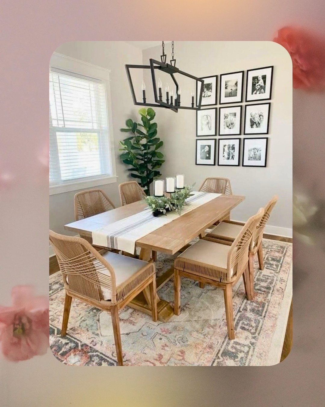 Bringing cozy charm and clean lines together with this neutral modern farmhouse setup. I’m loving the mix of warm woods, matte black accents, and soft textures to make the space feel both stylish and inviting. Everything is linked—furniture, lighting, and even the table decor!

#LTKhome #modernfarmhouse #kitcheninspo #diningroomdecor #neutralhome #cozyminimalism #homestyling #interiordetails #ltkfinds #homedecorideas #rusticmodern

#LTKHome #LTKSaleAlert #LTKStyleTip