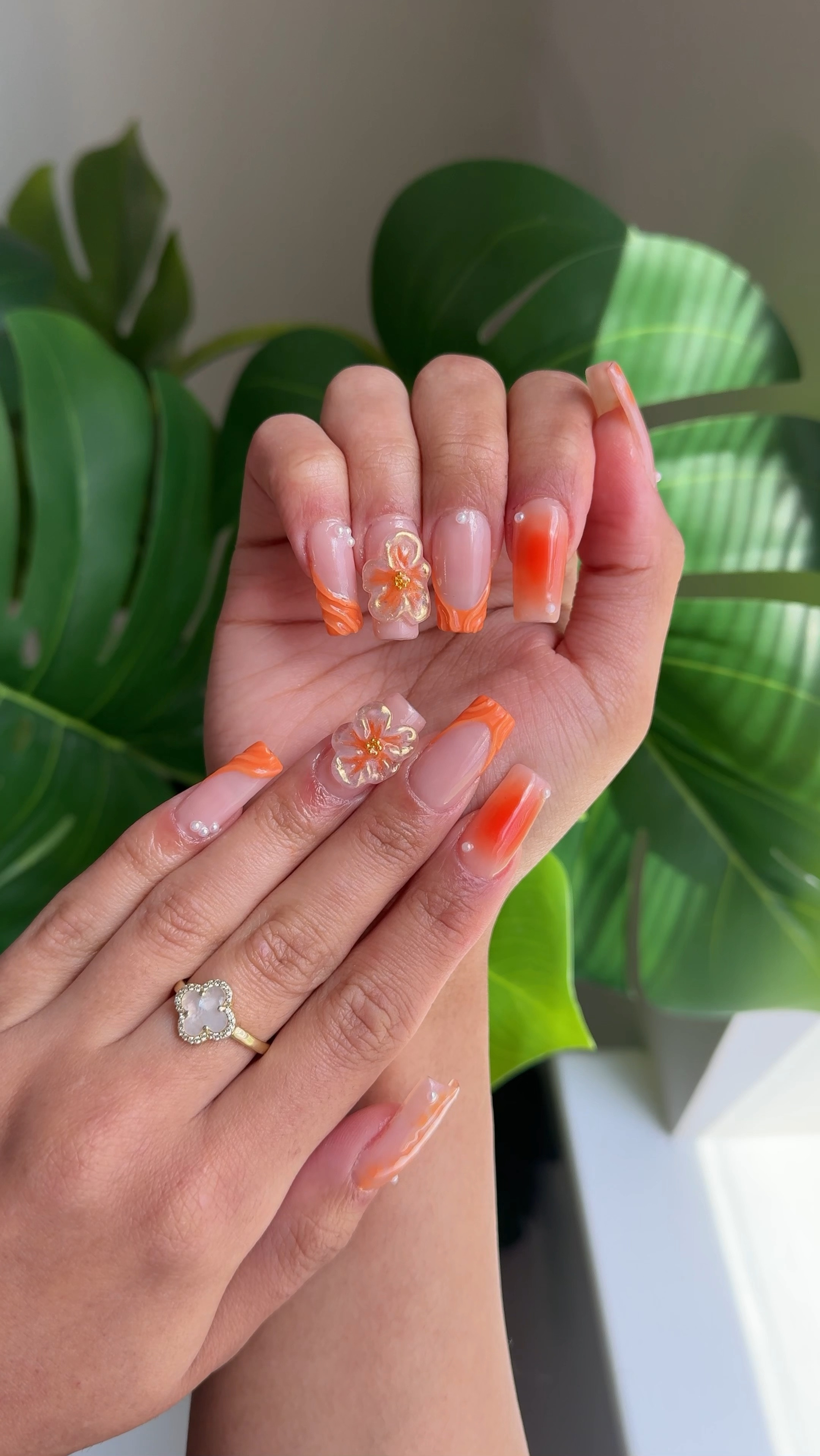 Summer trendy nails 💅🏼 🧡

#LTKBeauty #LTKStyleTip #LTKFindsUnder50