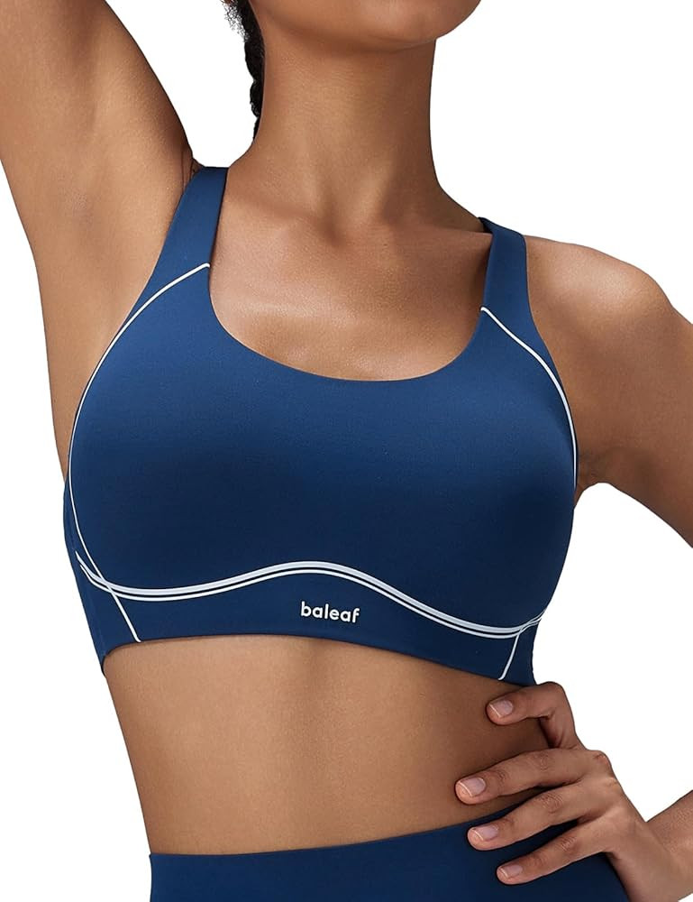 baleaf Freeleaf Broadway Womens High Impact Sports Bra, Wirefree Padded Spaghetti Strap Dance Yog... | Amazon (US)
