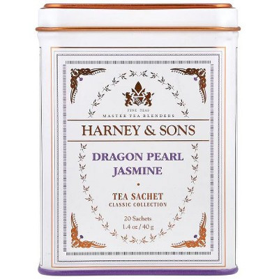Harney & Sons, Fine Teas, Dragon Pearl Jasmine, 20 Tea Sachets, 1.4 oz (40 g) | Target